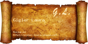 Gigler Laura névjegykártya
